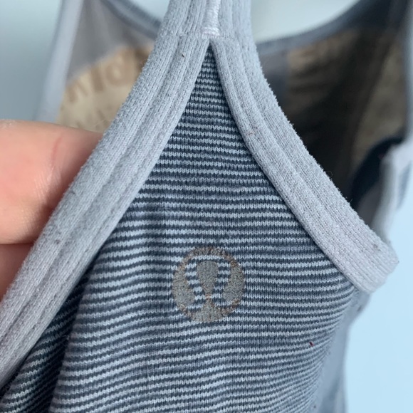 Lululemon - Power Y Tank - Static White Black - Picture 4 of 6